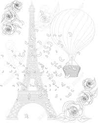 Just add a few nice words to your personal ecard, then send it off to brighten a loved … on france coloring pages are a fun way for kids of all ages to develop creativity, focus, motor skills and color recognition. Zen Art Stylized Eiffel Tower And Air Balloon Sketch Poster Children Or Adult Coloring Pages France Collection Boho Style Royalty Free Cliparts Vectors And Stock Illustration Image 126656587
