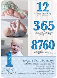Birthday Wishes For One Year Old Boy First Birthday Invitation With Stats Cute Boy Birthday 1st Birthday Invitations Baby First Birthday