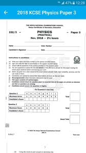 On this post you will get free 2019 kcse exam papers. Kcse Physics For Android Apk Download