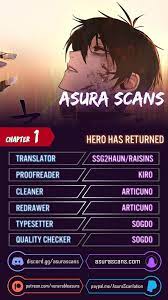 Hero Has Returned Manga - Chapter 1 - Manga Rock Team - Read Manga Online  For Free