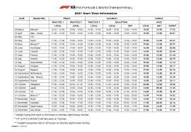 Gli orari di prove libere, qualifiche e gara dei 23 gran premi del campionato di formula 1. F1 I Calendario F1 2021 Horarios Fechas Carreras Y Circuitos Del Mundial As Com
