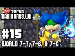 New Super Mario Bros Wii Part 15 World 7 T 7 6 7 Castle Super Mario Bros Mario Bros Super Mario