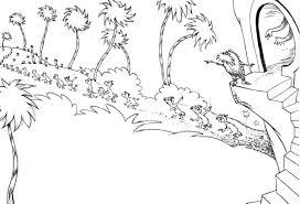 The face of the character created by writer dr.seuss coloring and printable page. The Lorax Send The Animals To Find New Place To Live Coloring Pages Coloring Sun