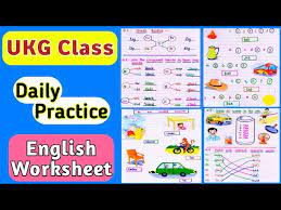 ukg english worksheet english worksheet for ukg ukg worksheets english ukg class youtube