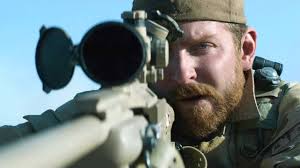 In American Sniper (2014), in the scene where Chris fires his rifle to kill  Mustafa, depending