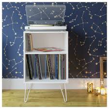 The novogratz concord turntable stand with drawers ships flat to your door and 2 adults are recommended for assembly upon opening. Novogratz Concord Audio Rack Wayfair Turntable Stand Audio Rack Novogratz