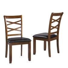 Add to favorites more colors chair cushions high with ties, square indoor seat pad 7,5cm thick. Cross Back Dining Chairs Kitchen Dining Room Furniture The Home Depot