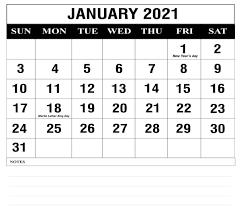 Calendar January 2021 Excel In 2020 Printable Calendar Pdf Calendar Template Printable Calendar Design