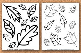 Color them in any way you want. Fall Leaves Coloring Pages Life Is Sweeter By Design