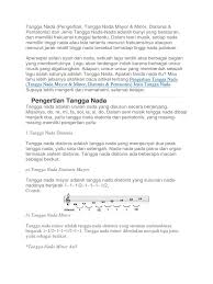 Apa yang kamu rasakan setelah menyanyikan lagu suwe ora jamu tersebut? Pengertian Tangga Nada Mayor Minor Diatonis
