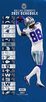 Get Your 2021 Dallas Cowboys Schedule Wallpaper Including Player Specific Ones Right Here Blogging The Boys
