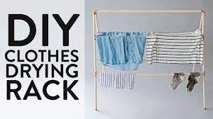 If youre tired of seeing jumpers and tee shirts strewn around your home, you may want to invest in a clothes drying rack, also called a clothes airer or a clothes horse. Make This Diy Clothes Drying Rack Youtube