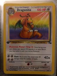 It is vulnerable to ice, fairy, dragon and rock moves. Pokemon Hd Dragonite Card Pokemon First Movie Value