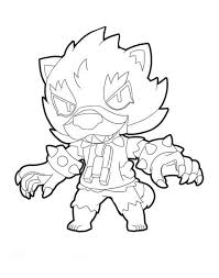 He likes eating apples more than anything else. Werewolf Leon Brawl Stars Coloring Page Free Printable Coloring Pages For Kids