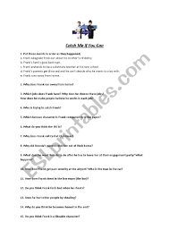 The internet movie script database (imsdb) catch me if you can (undated draft) libretto.pdf. Catch Me If You Can Esl Worksheet By Josierork