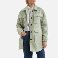 Buttoned Loose Fit Shacket Light Grey Vero Moda La Redoute