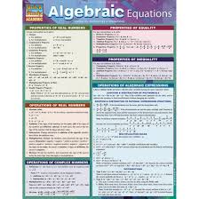 Algebraic Equations Bar Chart Study Guide