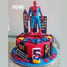 Kue ulang tahun spiderman super hero fondant cake: Eyikminnie Tart 048 Birthday Tart Tema Spiderman Facebook