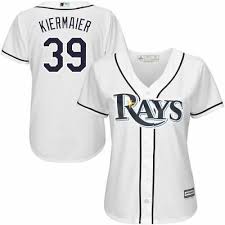 Majestic Kevin Kiermaier Tampa Bay Rays Womens White Cool