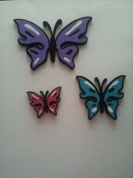 Wooden Butterfly Wall Decor Set Of 3 By Foreveryourscreation 39 95 Butterfly Wall Decor Butterfly Wall Wall Decor Set