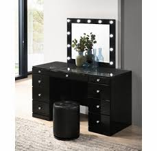 Service was brilliant, the best i've had on amazon. Avery Contemporary Black Wood Vanity Table By Crown Mark
