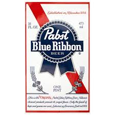 Pabst Blue Ribbon Bottle Label Sticker Bottle Labels Stickers Pabst Blue Ribbon Logo Sticker