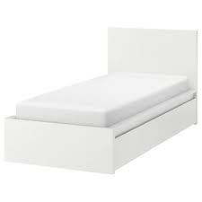 Malm High Bed Frame 2 Storage Boxes White Ikea High Bed Frame Malm Bed Frame Bed Frame With Storage