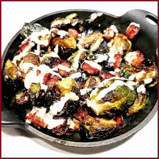 Crispy Brussels Sprouts With Ham On The Bonefish Grill Crispy Brussel Sprouts Brussel Sprout Recipes Roasted Sprout Recipes