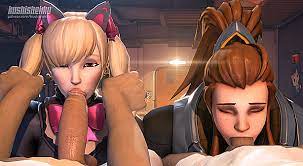 Gif - Brigitte and d va (overwatch) [2022] - Sex Gifs, Porno Gifs, 18+ ❤️