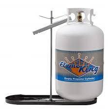 It's nowhere near 400 lbs when filled. Flame King Kt30mnt Dual Rv Propane Tank Rack With Hold Down Clamp