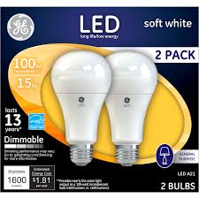 Ge Soft White 100w Replacement Led Light Bulbs General Purpose A21 2 Pack Led Bulbs Meijer Grocery Pharmacy Home More