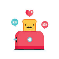 Personnage De Dessin Anime Drole De Pain De Pain Grille De Hippie Avec La Moustache Illustration De Vecteur Illustration Du Pain Avec 89066722