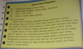 Topik Dari Teks Laporan Hasil Pengamatan Tersebut Yaitu A Perjalanan Menuju Taman Brainly Co Id