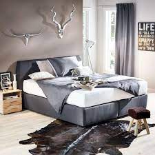 Elegantes Boxspringbett In Anthrazit Schlafkomfort Mit Stil Schlafzimmer Bett Schlafzimmer Design Wohnen