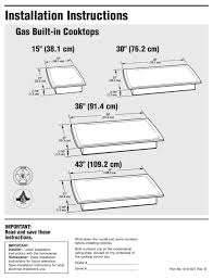 30 inch sealed burner gas cooktop