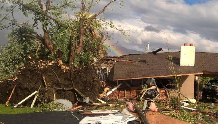 UPDATE: Utah EF1 Tornado 100MPH winds I posted video earlier this week of  possible tornado damage, and now the US National Weather Service Salt Lake  City Utah has confirmed the damage was