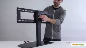 This fitueyes universal swivel floor tv stand fits most 26 32 37 42 47 50 55 inches flat panel tvs and curved tvs, with a load of up to 88 lbs. Shopjimmy Universal Tv Stand Base For 37 55 Tvs Install Universal Tv Stand Wall Mount Youtube