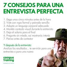 Resultado de imagen para recomendaciones para una entrevista