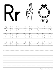 free letter tracing worksheets paper trail design