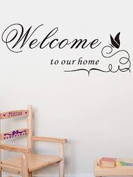 shein welcome wall decal wall decor stickers wall sticker wall decals