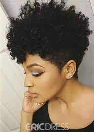 Ericdress African American Short Afro Curly Human Hair Full Lace Wig 6 Inches Natural Hair Styles Curly Hair Styles Curly Hair Styles Naturally