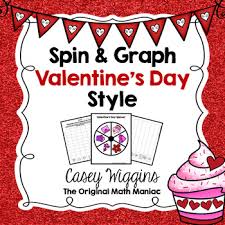 spin graph valentines day bar graph tally chart line plot pie graph