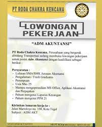 Persyaratan lamaran kerja operator produksi di pt yogyakarta tembakau indonesia: Lowongan Kerja Bandung Lulusan Smk Akuntansi Publik Service 2