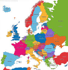 Freie karte des europäischen kontinents mit grenzen. Europakarte Die Karte Von Europa