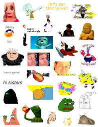 Sticker Pack For Editing And Overlays Stickers Sticker Pack Memes Ifunny Instagram Vines Classic Memes Its F Meme Stickers Iphone Case Stickers Tumblr Stickers