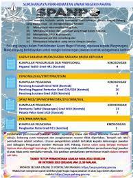 Kaedah yang digunnakan ialah melalui cadangan oleh pihak atasan. Iklan Jawatan Kosong Suruhanjaya Perkhidmatan Awam Negeri Pahang Spanp Kerja Kosong Kerajaan