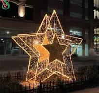 Large Outdoor Waterproof Christmas Decoration 3D Star LED ...