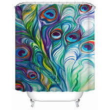Peacock art print peacock wall decor peacock painting peacock watercolor jungle tropical art illustration bohemian boho animal coral lindsaybrackeen 5 out of 5 stars (803) $ 25.00. Bathroom Accessories Colorful Peacock Feather Print 3d Shower Curtain Sold By Fashionstorm On Storenvy