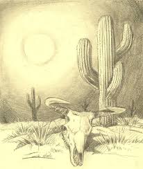 Pin By Reba Hutzelman On Drawing Desert Drawing Desert Art Desert Painting