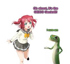 A message to usa industry professionals: Ruby Meets The Geico Gecko Otonokizaka